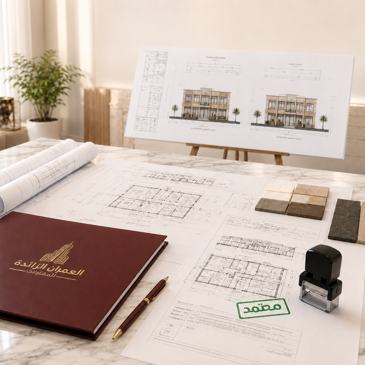 رسومات التنفيذ واعتماد العميل